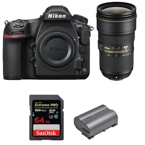 Nikon D850 + 24-70mm f/2.8E ED VR + SanDisk 64GB Extreme PRO UHS-II SDXC 300MB/s + EN-EL15b | Garantie 2 ans