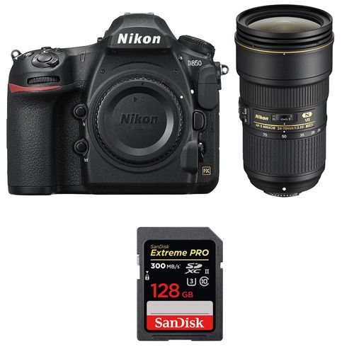 Nikon D850 + 24-70mm f/2.8E ED VR + SanDisk 128GB Extreme PRO UHS-II SDXC 300MB/s | Garantie 2 ans