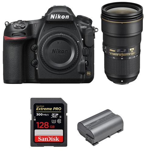 Nikon D850 + 24-70mm f/2.8E ED VR + SanDisk 128GB Extreme PRO UHS-II SDXC 300MB/s + EN-EL15b | Garantie 2 ans