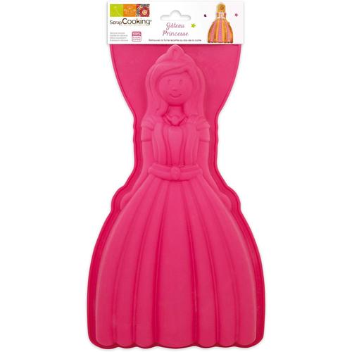 Rose Rose Scrapcooking 3138 Princesse Moule Silicone Rose 35,5 X 17,5 X 3,5 Cm