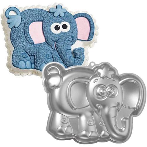 L'éléphant L'éléphant Moule À Gateau Éléphant 3d Moule En Aluminium En Aluminium Des Animaux Premier Pan De Gateau D'anniversaire