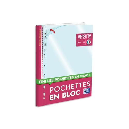 Oxford Bloc Détachable De 40 Pochettes Perfrorées 9/100ème