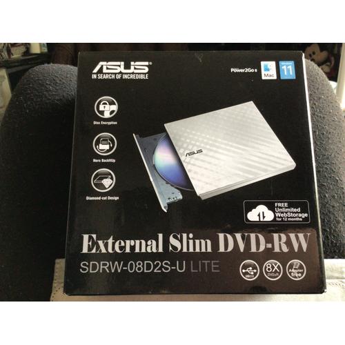 EXTERNAL SLIM DVD-RW MARQUE ASUS