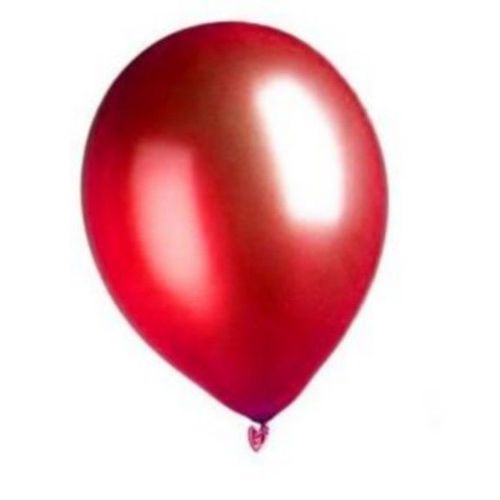 100 Ballons Rouges Métallisés 29 Cm