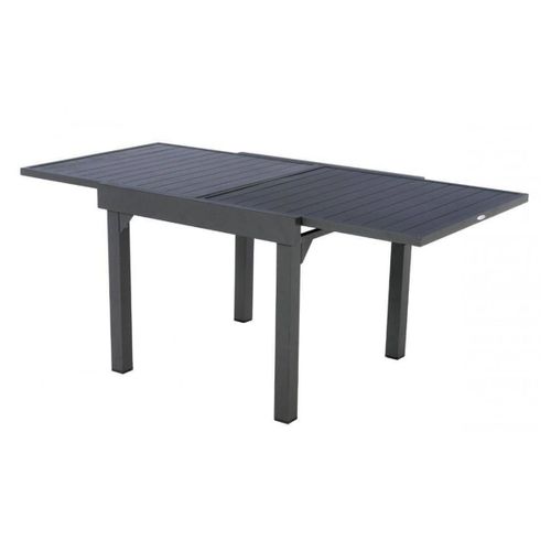 Table Extensible Carrée Alu Piazza 4/8 Places Graphite - Hespéride