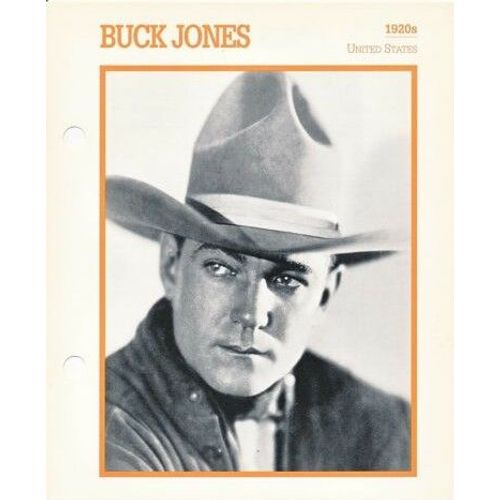 Movie Star Card [Carte Perforée En Langue Anglaise] Buck Jones