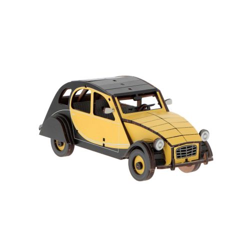 Agent Paper - Petite Voiture 2cv - Jaune