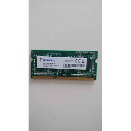 4GB PC Portable RAM Adata PC3L-12800S DDR3L AO1L16BC4R1 Mémoire Vive