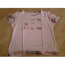 T-Shirt Fantaisie Armand Thierry Mc Rose T.38/40 Be