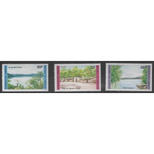 République Du Cameroun, Timbres-Poste Y & T N° 763 À 765, 1985 - Tourisme, Paysages Camerounais