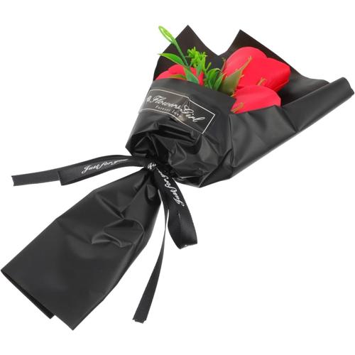 Rouge Coffret Cadeau Fleur De - Bouquet De Roses Artificielles -Bouquet De Roses Rose Saint Valentin Parfumé À La Rose Cadeaux Bouquet De Fleurs De Rouge