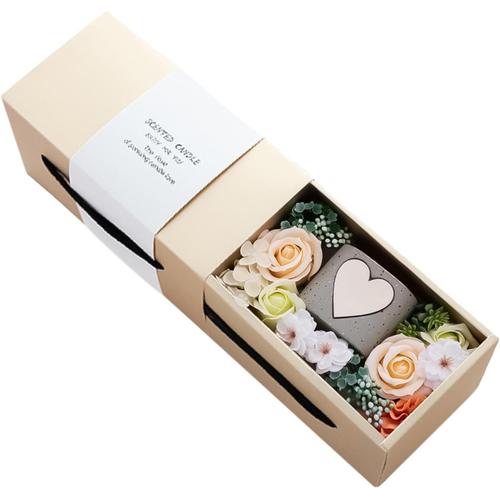 Champagne Forever Roses Coffret cadeau Forever Flower - Coffret cadeau - Rose éternelle romantique - Bouquet de fleurs préservées - Ustensiles de bain innovants et créatifs avec fleurs artificielles