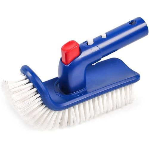 Bleu/Rouge Tête de brosse de piscine pour marche et coin, piscine, spa, salle de bain, jacuzzi, cuisine