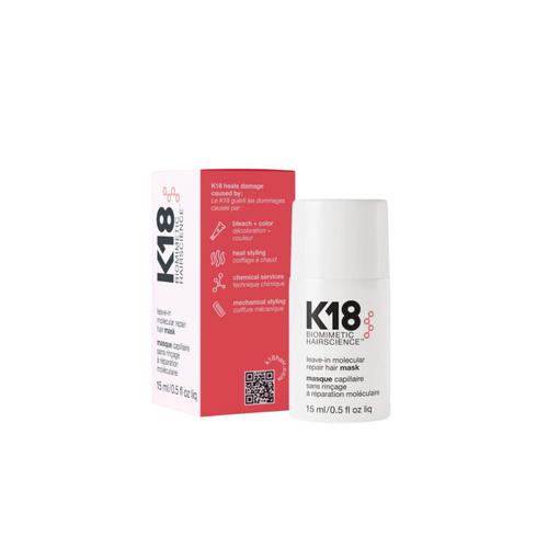 K18 - Masque De Réparation Moléculaire Pour Cheveux - 15 Ml 
