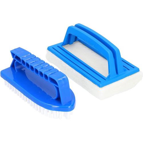 Defult Brosse De Piscine à Main Poignée De Brosse De Piscine Lot De Deux Outils De Nettoyage De Piscine Brosse De Nettoyage En Plastique De Piscine Brosse De Nettoyage D'éponge De Piscine Pour le Net