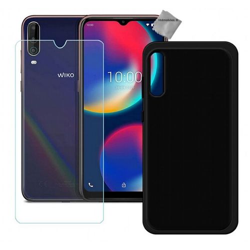 Housse Etui Coque Pochette Silicone Gel Fine Pour Wiko View 4 + Film Ecran - Noir