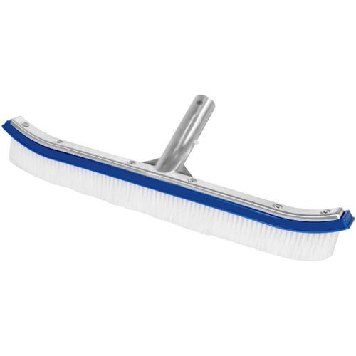 Brosse de Piscine Brosse de Nettoyage pour Piscine - 45 cm - avec Manche en Aluminium - Compatible avec Toutes Les Barres télescopiques Standard