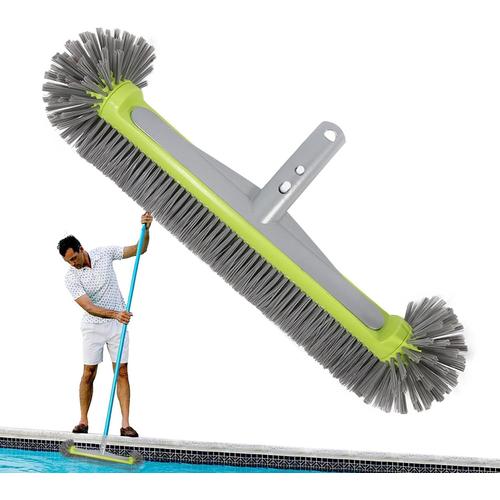 Vert Générique Brosses de Piscine, Brosse à récurer pour Piscine | Brosse de Nettoyage pour marches et Coins de Piscine - Brosse à récurer pour Piscine avec Clips EZ, Brosse à récurer pour carrelage,