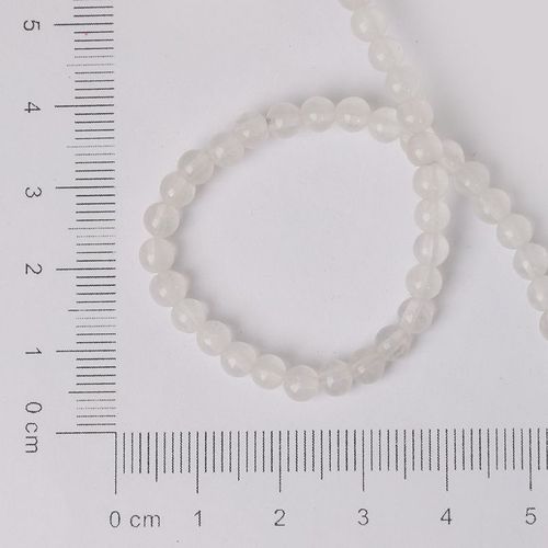 Perles Blanches Rondes En Pierre Naturelle Pour Bracelet Et Collier, Cadeau De Noël, 4,6, 8,10mm