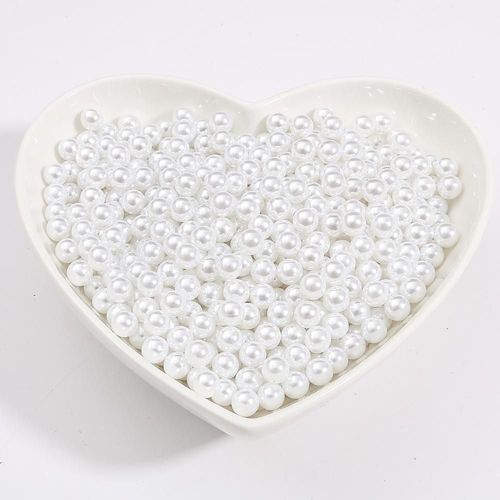 Accessoires De Bijouterie À Bricolage Même, Perles Acryliques Sans Trou De 6mm, Imitation De Perles Rondes En Plastique, 17 Couleurs, Département De Bracelet