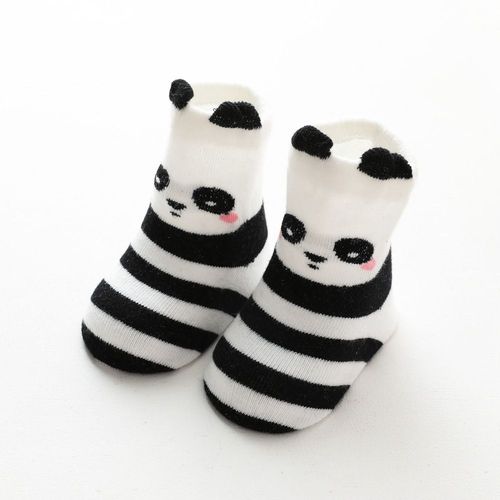 Chaussettes Antidérapantes En Coton Doux Pour Bébé, Adorables Oreilles D'Animaux, Motif Dessin Animé Lapin Panda Tigre, Pour Garçons Et Filles De 1 À 3 Ans