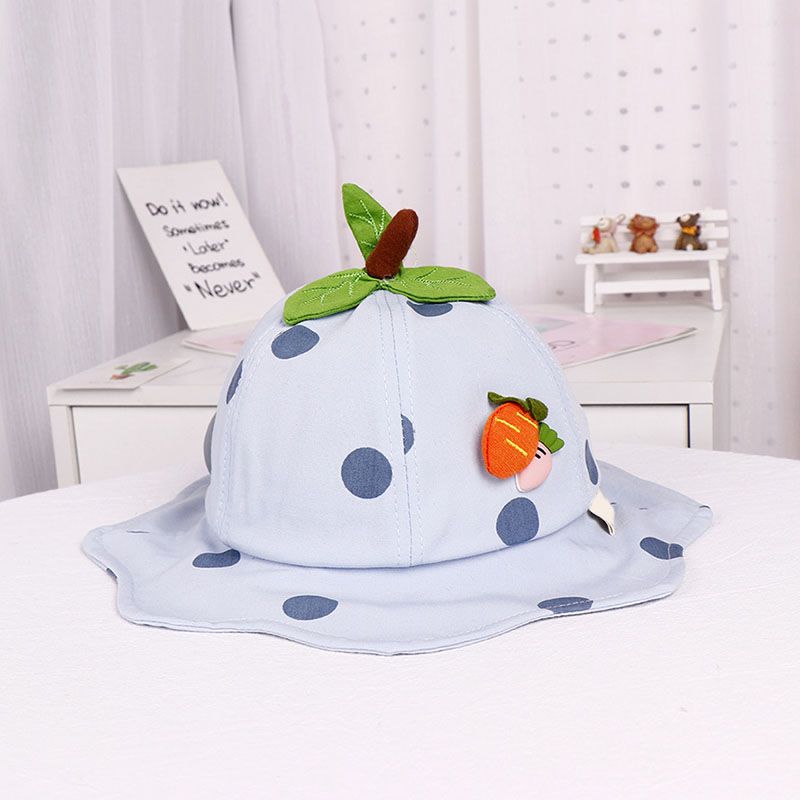 Cute Baby Bucekt Hat Polka Dot Infant Toddler Hats Summer Outdoor Children Sun Beach Cap Hat