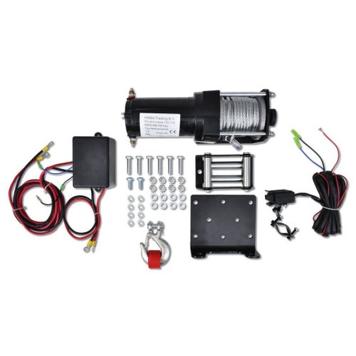 Treuil électrique 12V 1236kg outils atelier garage Helloshop26 3402140