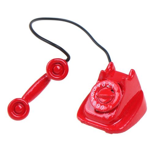 Maison De Poupée Miniature Téléphone À L'ancienne, Téléphone Vintage, Accessoires 1:12