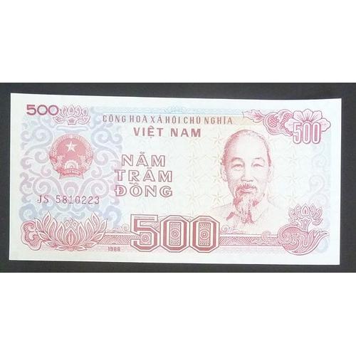 Billet De Banque Du Viet Nam 500 Dong De 1988