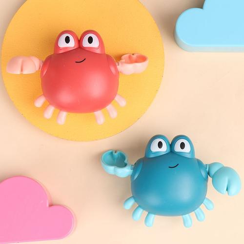 Jouets De Bain Pour Bébé, 1 Pièce, Dessin Animé Animal Mignon Tortue Crabe, Jouet D'eau Classique Pour Bébé, Chaîne De Natation, Jouet Mécanique, Couleur Aléatoire