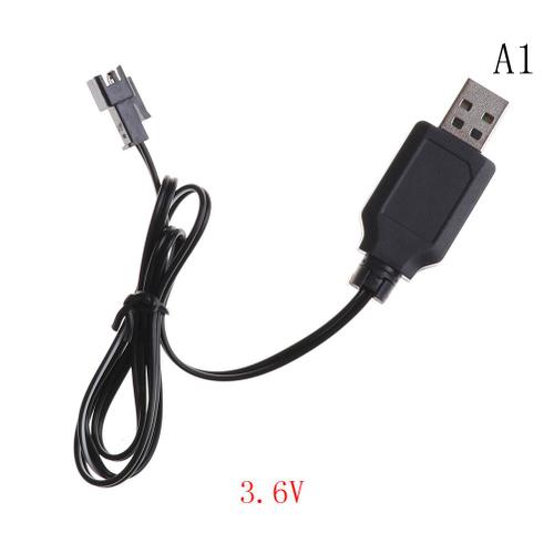 Câble Adaptateur De Chargeur Usb Noir Universel, 3.6v 4.8v 6v 7.2v, Pour Drone Et Hélicoptère Sky Viper-Générique