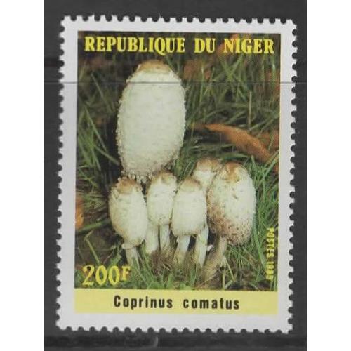République Du Niger, Timbre-Poste Y & T N° 694, 1985 - Flore, Champignon, Coprinus Comatus