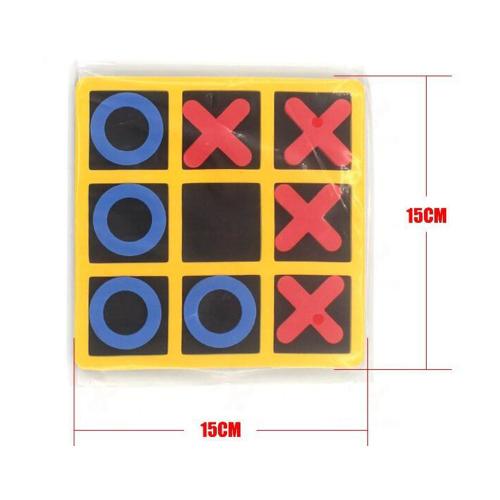 1 Set Eva Tic-Tac-Toe Parent-Enfant Jouet Interactif Multifonctionnel Enfants Boeuf Puzzle D'échecs Jeux Jouets Éducatifs