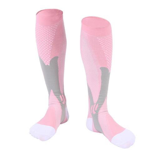 Chaussettes De Compression En Nylon, Pour Sports De Plein Air, Basket-Ball, Football, Pour Femmes Et Hommes, Soulage La Douleur, Extensibles, Cyclisme, Hauteur Des Genoux