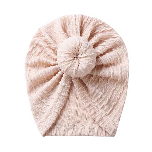 Turban À N?ud Tricoté Pour Bébé Fille, Bonnet Rayé Élastique, Bonnet Pour Nouveau-Né, Couvre-Chef Pour Tout-Petit