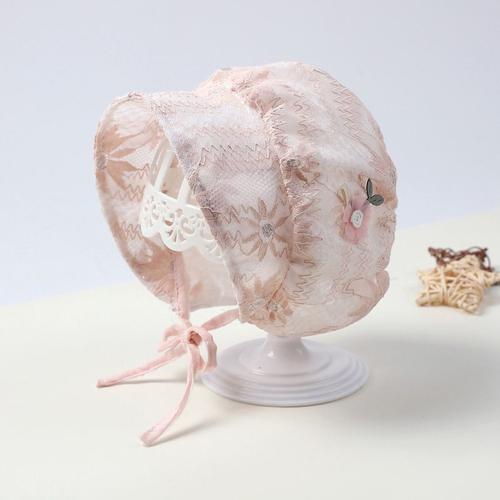 Chapeau De Princesse En Dentelle Pour Bébé Fille, Bonnet, Casquette, Fleur, Accessoire De Photographie Pour Nouveau-Né, Été