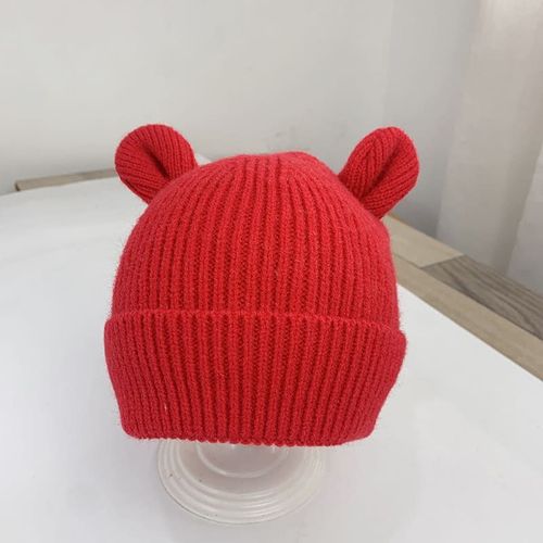 Chapeaux Pour Bébé, Mignon Ours, Chapeau Avec Oreilles, Tricoté Doux, Pour Garçon Et Fille, Bonnet Chaud D'Extérieur Pour Enfants, Automne Hiver