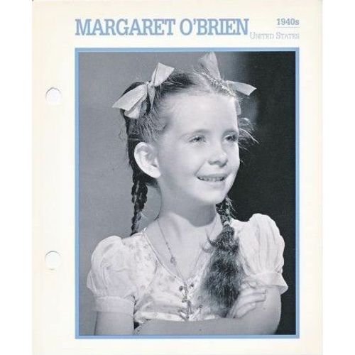 Movie Star Card [Carte Perforée En Langue Anglaise] Margaret O'brien