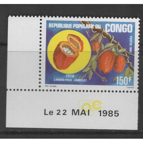 République Populaire Du Congo, Timbre-Poste Y & T N° 754, 1985 - Fruit Comestible, Tsia