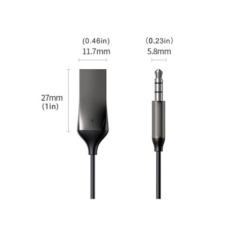 Zjmle Récepteur Compatible Bluetooth Pour Voiture, Avec Câble Élastique, Adaptateur Audio D'Appel Mains Libres, Dispositif De Streaming De Musique, Fournitures Sonores