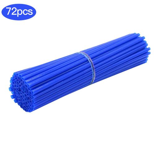 Protections Pour Rayons De Roue De Moto Ou Vélo,Tuyau De Revêtement Protecteur Pour Motocross, Bicyclette, Accessoire Cool, 9 Couleurs, 24 Cm/17 Cm, 72 Pièces,