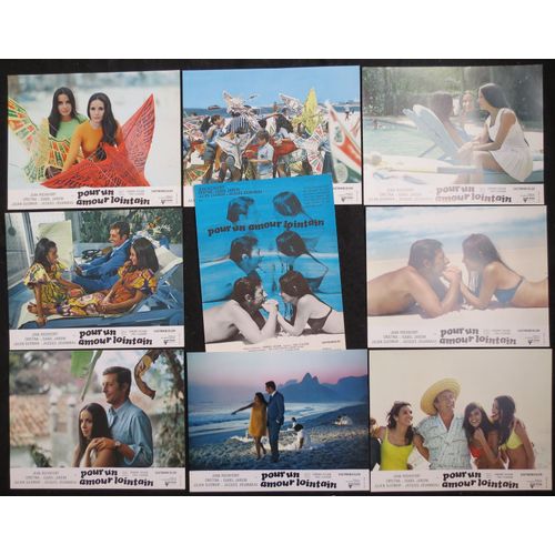 Pour Un Amour Lointain - 9 Photos D'exploitation Originales De Cin?ma - Chaque Petite Affiche De 21x27 Cm - Edmond S?chan - Jean Rochefort - Julien Guiomar - Isabelle Jardin - Ann?e 1967