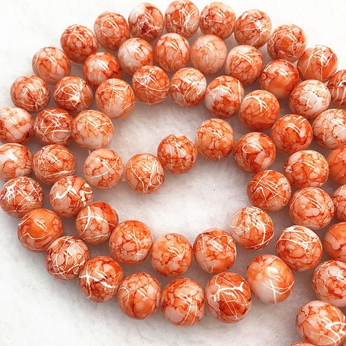 Perles Rondes En Verre, 4/6/8/10mm, Pour La Fabrication De Bijoux, Bricolage, Collier, #31, Vente En Gros