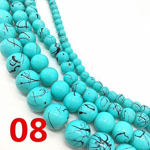 Verre Bleu Clair Chic, Nouveau, 4 /6 /8 /10mm, Ample, Pour Fabrication De Motifs, Accessoire