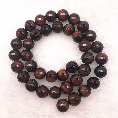 Perles En Pierre Naturelle Rouge ?il De Tigre Pour Fabrication De Bracelet, Vente En Gros, 6/8/10mm, Diy #21