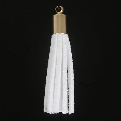 Pompon Vintage En Faux Cuir 35mm, 10 Pièces, Pompon En Métal Doré Pour Fabrication De Franges Porte Clés, Sangles De Téléphone Portable Pendentif