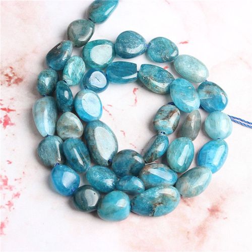 Bijoux En Apatite Naturelle À La Mode, Perles Amples En Apatite Amorphe 8x10mm, Collier Et Accessoires Pour Bracelet À Faire Soi Même