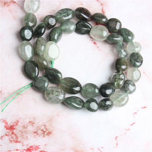 Bijoux À La Mode, Perles En Cristal De Cheveux Verts Amorphe En Vrac, Collier De Bracelet Et Accessoires De Bricolage, 6x8mm/8x10mm