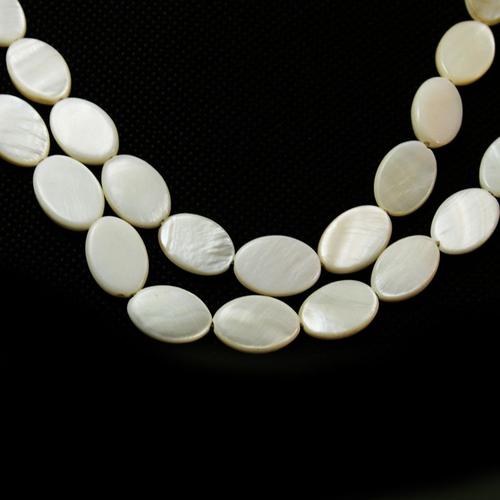 Perles Blanches En Forme Ovale Plate, Naturelles, Pour Coquille D'eau Douce, Pour Les Serpillères, Colliers, Bricolage De Bijoux, Cadeau Artisanal Pour Femmes, 26 Pièces, Idéal Pour Bracelet