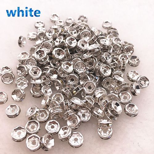 Perles Rondes En Verre Strass De 6mm, Pour La Fabrication De Bijoux, Collier